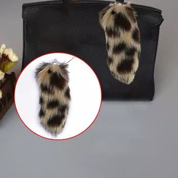 Подвеска для женщин и девочек, декоративная имитация лисьего хвоста, меховой полиэстер, ручная работа, искусственный мех, креативный подарок, аксессуары