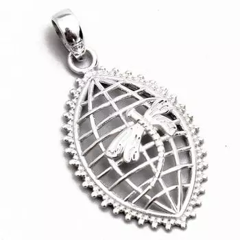 Подвеска Dragon Fly, серебряные украшения, серебро 925 пробы, украшения ручной работы, подарки для нее