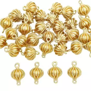 Подвеска-фонарь, медная гальваника, 14-каратное золотое покрытие, 1 шт./пакет 11x18mm