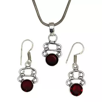 Подвеска гранат стерлинговое ювелирное изделие драгоценный камень позолоченный натуральный красный