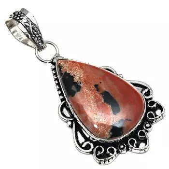 Подвеска Ханни Дендритовый Опал Драгоценный Камень Подарок Для Нее Серебряные Украшения 2.25