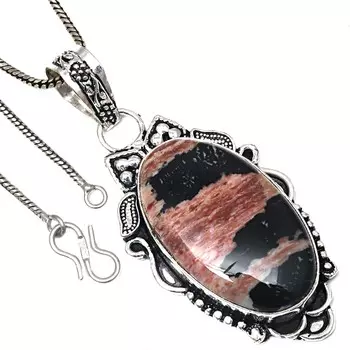 Подвеска HunnyDendritic Gemstone Valentine Day Серебряная бижутерия 2.25