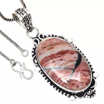 Подвеска HunnyDendritic Gemstone Valentine Day Серебряная бижутерия 2.25