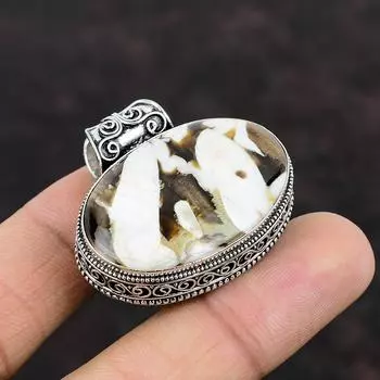 Подвеска из арахисового дерева, яшмы, драгоценного камня, стерлингового серебра 925 пробы, подвеска ручной работы, серебряные украшения для подарка, винтажная подвеска, подвеска с камнем по случаю рождения