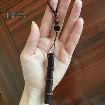 Подвеска из бамбука, модель «сделай сам», брелок в стиле ретро, модель A без шнурка, модель B с подвеской в виде тыквы A