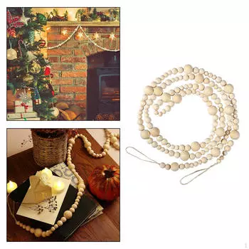 Подвеска из бисера 2,1 м с петлями 2 дюйма, домашний декор, настенное украшение, бусины для фермерского дома