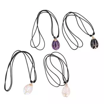 Подвеска из целебного камня. Изысканное ожерелье с подвеской из декоративного камня. Ожерелье с подвеской для процветания и удачи. Amethyst