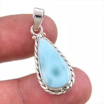 Подвеска из чистого серебра 925 пробы с драгоценным камнем Natural Republic, ручной работы, 1,50 дюйма u7o98