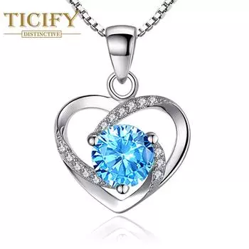 Подвеска из циркона с инкрустацией Love в форме сердца, простое и модное ожерелье с темпераментом белый