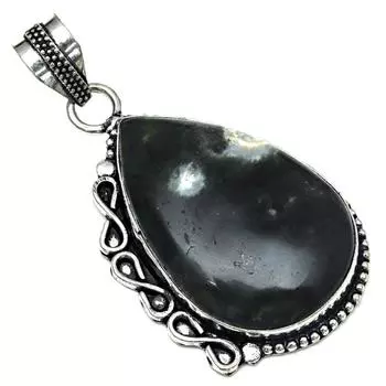 Подвеска из дизайнерского яшмового камня, ручная работа, серебряное украшение ко Дню матери, 2 дюйма