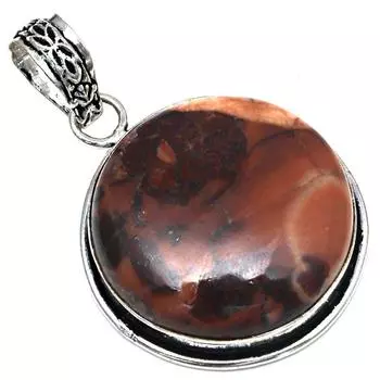 Подвеска из дизайнерского яшмового камня, ручная работа, серебряное украшение ко Дню матери, 1,75 дюйма