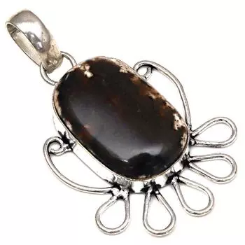 Подвеска из дизайнерского яшмового камня, ручная работа, серебряное украшение ко Дню матери, 2 дюйма