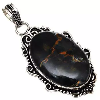 Подвеска из дизайнерского яшмового камня, ручная работа, серебряное украшение ко Дню матери, 2,5 дюйма