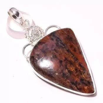 Подвеска из драгоценного камня дендритовый опал, подарок на День благодарения, ручная работа, ювелирное изделие 2,4 дюйма r8f95