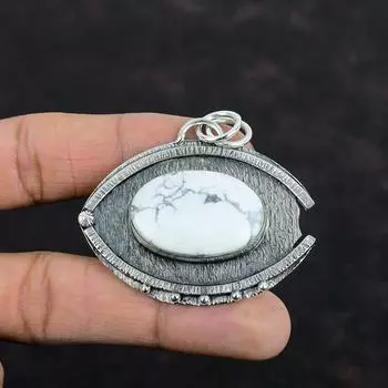 Подвеска из драгоценного камня Хаулит, кулон ручной работы, уникальное ювелирное изделие, кулон из стерлингового серебра 925 пробы, ювелирные изделия Хаулит, достойный кулон, подарок на годовщину для нее