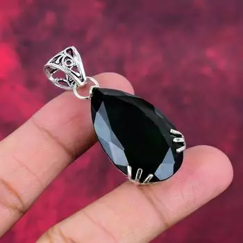 Подвеска из драгоценного камня ручной работы из хромдиопсида, подвеска из чистого серебра 925 пробы, подвеска для ювелирных изделий уникального дизайна 2.08 Inches зелёный