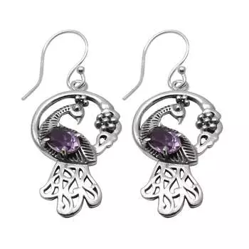 Подвеска из драгоценного камня с розовым топазом, твердая подвеска из стерлингового серебра 925 пробы, ювелирный подарок для унисекс LG-024 фиолетовый