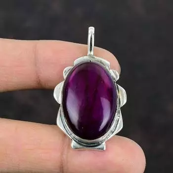 Подвеска из фиолетового огненного лабрадорита, серебряная подвеска 925 пробы, подвеска из натурального драгоценного камня, ювелирные изделия из лабрадорита, подарки на годовщину, подвеска ручной работы