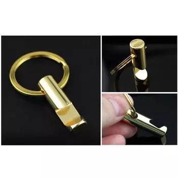 Подвеска из искусственного золота в виде цилиндра, автомобильный брелок для ключей, брелок для ключей, открывалка для бутылок