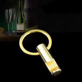 Подвеска из искусственного золота в виде цилиндра, автомобильный брелок для ключей, брелок для ключей, открывалка для бутылок золотистый