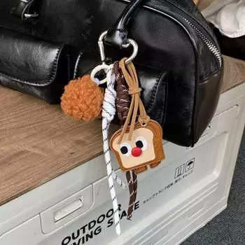 Подвеска из искусственной кожи в виде круассана, хлеба, плетения, нейлоновой веревки, сумки, подвески, подарок на день рождения Style 1