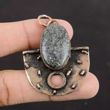 Подвеска из коралла ската, медная подвеска, подвеска из драгоценного камня, ювелирное изделие ручной работы, новейший дизайн, изящное медное ювелирное изделие, подарок на годовщину для мамы