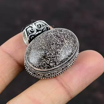 Подвеска из кости динозавра Подвеска ручной работы Ювелирные изделия из настоящего драгоценного камня Подвеска из стерлингового серебра 925 пробы Винтажная подвеска Ювелирные изделия из кости динозавра для подарков