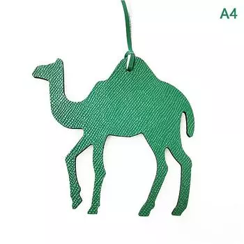 Подвеска из кожи в форме верблюда, однотонный брелок для ключей в виде животного, подвеска на сумку коричневый