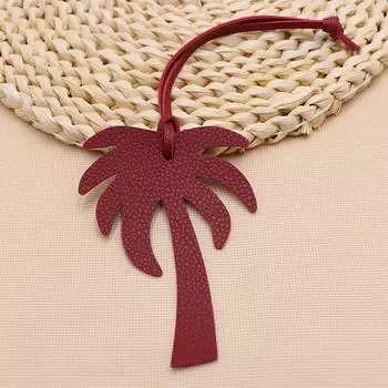 Подвеска из кожи в виде кокосовой пальмы Подвеска из кожи в форме кокосовой пальмы Ювелирные изделия Аксессуары Подвеска