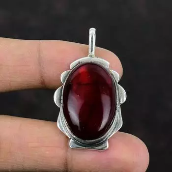 Подвеска из красного огненного лабрадорита, изящная подвеска, подвеска из стерлингового серебра 925 пробы, ювелирное изделие ручной работы, подарок на годовщину для него, стильная подвеска