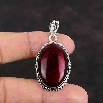 Подвеска из красного огненного лабрадорита, подвеска ручной работы из стерлингового серебра 925 пробы, подвеска из натурального лабрадорита, ювелирное изделие в подарок для него, дизайнерская подвеска