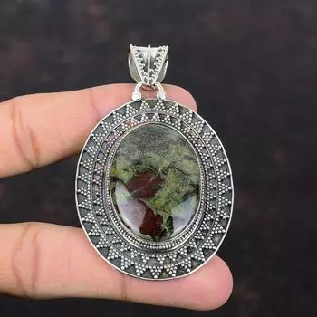 Подвеска из кровавого камня Дракона, очень красивая подвеска из драгоценного камня, подвеска из стерлингового серебра 925 пробы, винтажные ювелирные изделия ручной работы, новый кулон, подарок для женщин