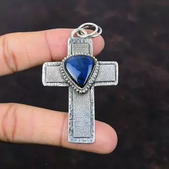 Подвеска из лабрадорита, подвеска-крестик, элегантные ювелирные изделия ручной работы, подвеска из стерлингового серебра 925 пробы, потрясающая подвеска из драгоценного камня, подарок для нее, серебряные украшения