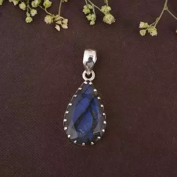 Подвеска из лабрадорита, серебро 925 пробы, подарок на годовщину, украшения на день рождения, женский кулон, кулон Рейки, серебряный кулон