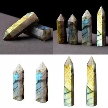 Подвеска из лунного камня и колонны с драгоценными камнями 6-7cm