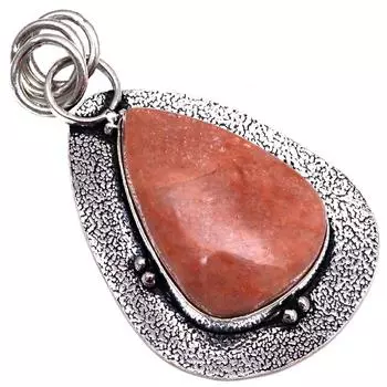 Подвеска из меди и рутила, драгоценный камень, ручная работа, подарок на День матери, серебряное украшение, 2 дюйма