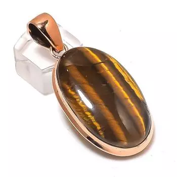 Подвеска из меди с тигровым глазом ручной работы 2,17 дюйма e6H34