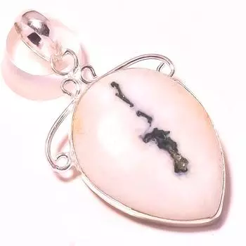 Подвеска из мохового агата, драгоценный камень, ручная работа, этнический уникальный дизайн, ювелирное изделие 2,1 дюйма U0Q85