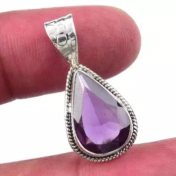 Подвеска из натурального александрита из стерлингового серебра 925 пробы 1,25 R0g67