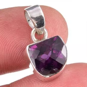 Подвеска из натурального александрита, ручная работа, из стерлингового серебра 925 пробы, 1 дюйм, A0M22