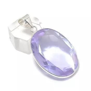 Подвеска из натурального александритового кварца из стерлингового серебра 925 пробы 1,85 дюйма f0C80