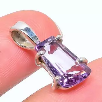 Подвеска из натурального аметиста, ручная работа, из стерлингового серебра 925 пробы, 0,91 дюйма, I9Y82