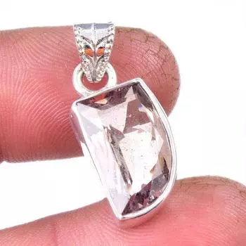 Подвеска из натурального аметрина, ручная работа, из стерлингового серебра 925 пробы, 1,25 дюйма, C3U62