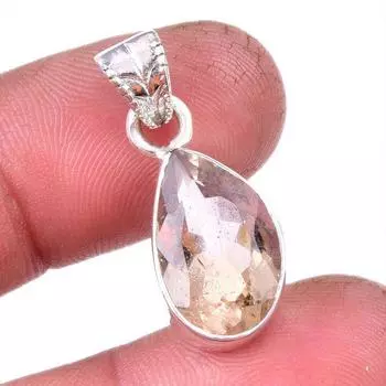 Подвеска из натурального аметрина, ручная работа, из стерлингового серебра 925 пробы, 1,25 дюйма, I7R86