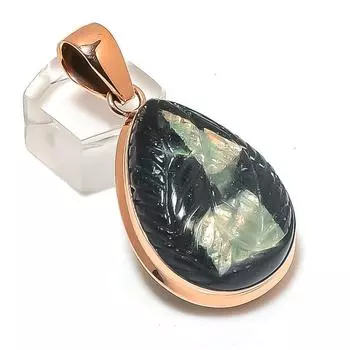 Подвеска из натурального аммолита, медная, ручная работа, 2,01 дюйма, L8s19