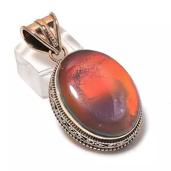 Подвеска из натурального аммолита, медная, ручная работа, 1,97 дюйма, b2G58