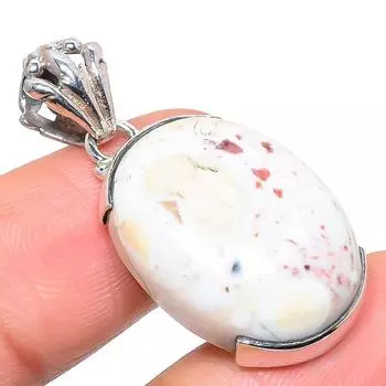 Подвеска из натурального арахисового дерева, яшмы, стерлингового серебра 925 пробы, 1,50 дюйма, k0Q60