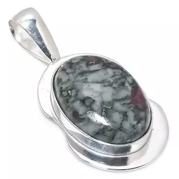 Подвеска из натурального эвдиалита, серебро 925 пробы, ручная работа, 1,89 дюйма, a5N72