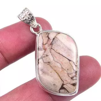 Подвеска из натурального бирюзового серебра 925 пробы с изображением дикой лошади 1,75 дюйма M8A33