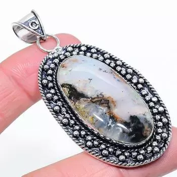 Подвеска из натурального болдер опала ручной работы из стерлингового серебра 925 пробы 2,80 дюйма Q2M75